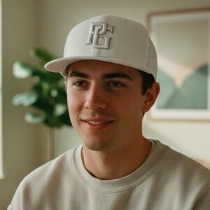 Perfect Game PG Baseball Cap Flexfit White Perforated Breathable‎ - Size L/XL